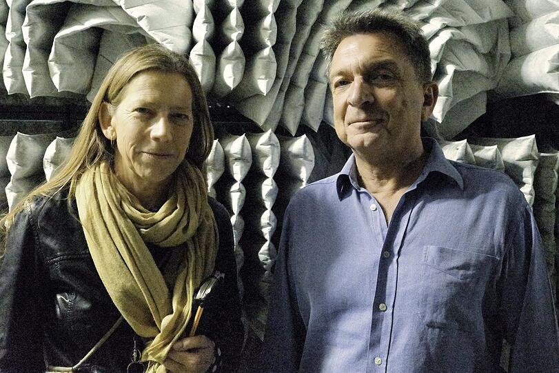 Gasteig-Geschäftsführerin Stephanie Jenke und ihr Gebäudemanager Norbert Wiesmann.