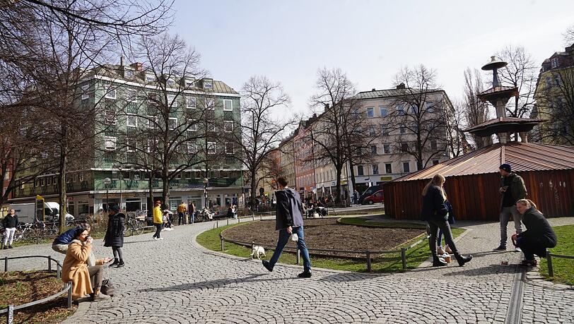Am Weißenburger Platz machen viele Haidhauser gerne Pause. Am Weißenburger Platz machen viele Haidhauser gerne Pause.