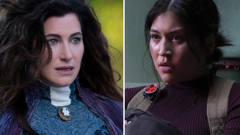 "Agatha: Darkhold Diaries" mit Kathryn Hahn (l.) und "Echo" mit Alaqua Cox sind verschoben worden.