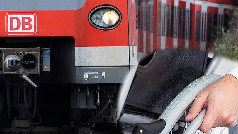 Der Rollstuhlfahrer fiel durch einen Fahrfehler ins Gleis. Die S-Bahn konnte gerade noch rechtzeitig bremsen. Der Rollstuhlfahrer fiel durch einen Fahrfehler ins Gleis. Die S-Bahn konnte gerade noch rechtzeitig bremsen.