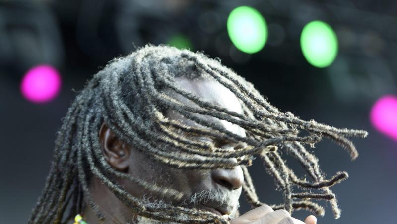 Reggae-Sänger Tiken Jah Fakoly beim 41. Paleo-Festival in Nyon. Reggae-Sänger Tiken Jah Fakoly beim 41. Paleo-Festival in Nyon.