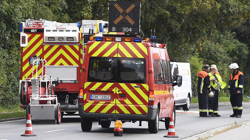 Die B304 war für mehrere Stunden komplett gesperrt.