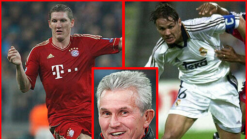 Jupp Heynckes hat am Freitag auf der Pressekonferenz des FC Bayern eine Laudatio auf Bastian Schweinsteiger gehalten - und den verletzten Mittelfeld-Star mit seinem ehemaligen Spieler Redondo verglichen. Jupp Heynckes hat am Freitag auf der Pressekonferenz des FC Bayern eine Laudatio auf Bastian Schweinsteiger gehalten - und den verletzten Mittelfeld-Star mit seinem ehemaligen Spieler Redondo verglichen.