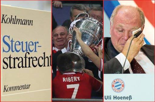 Uli Hoeneß zwischen dem Vorwurf der Steuerhinterziehung und dem historischen Triple. Das bewegte Jahr für den Bayern-Präsidenten in einer Bilderstrecke zum Durchklicken.