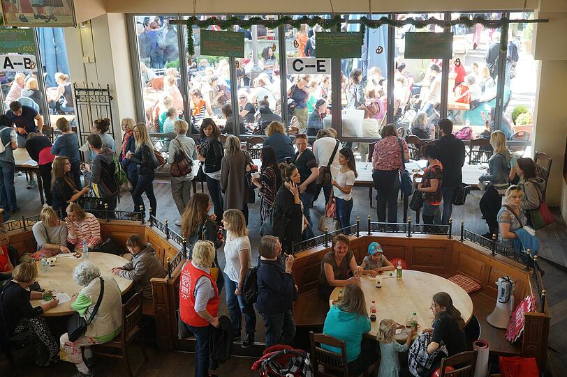 Die Streik-Erfassung erfolgte in den Morgenstunden in Räumlichkeiten an der Theresienwiese.