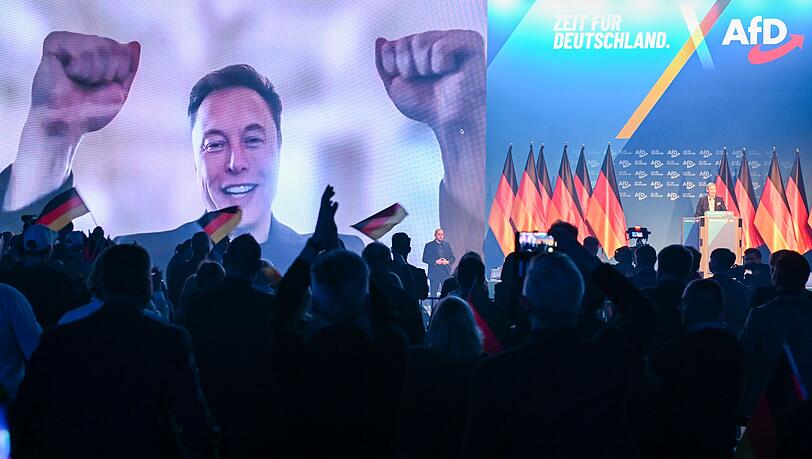 Auch Tech-Milliard&auml;r Elon Musk gratulierte der AfD. (Archivbild)