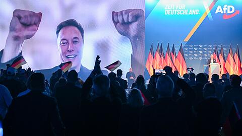 Auch Tech-Milliard&auml;r Elon Musk gratulierte der AfD. (Archivbild)