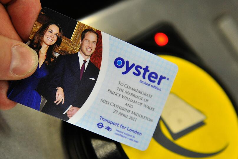 Die Briten fahren derzeit sogar mit Kate und William U-Bahn...