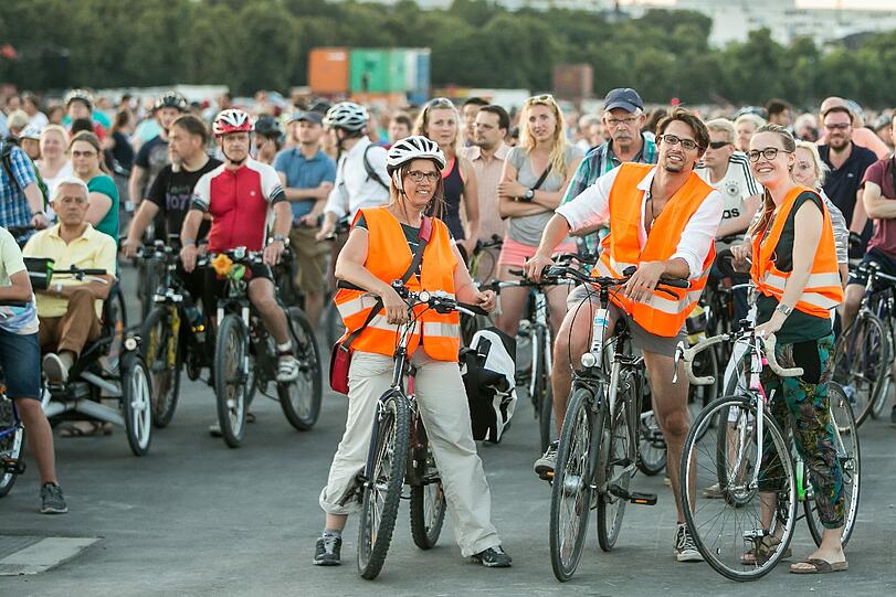 Über 16.000 Münchner waren bei der siebten Radlnacht dabei. Die Bilder.