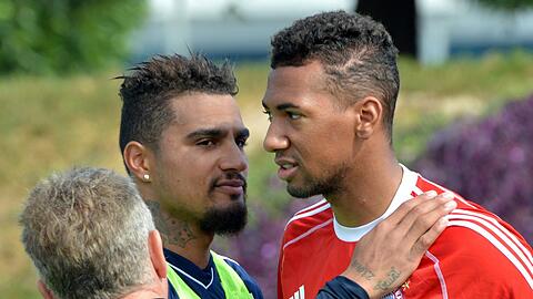 Wuchsen gemeinsam in Berlin auf: Die Halbbrüder Jérôme (r.) und Kevin-Prince Boateng.