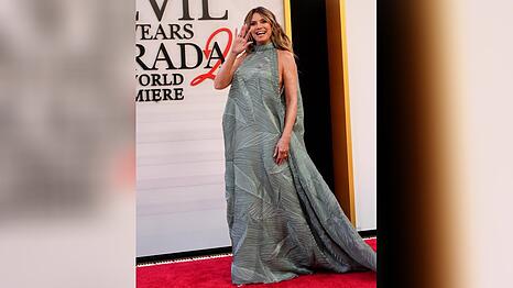 Heidi Klum strahlt am Montagabend auf dem roten Teppich der Weltpremiere von "Der Teufel tr&auml;gt Prada 2" in New York City.