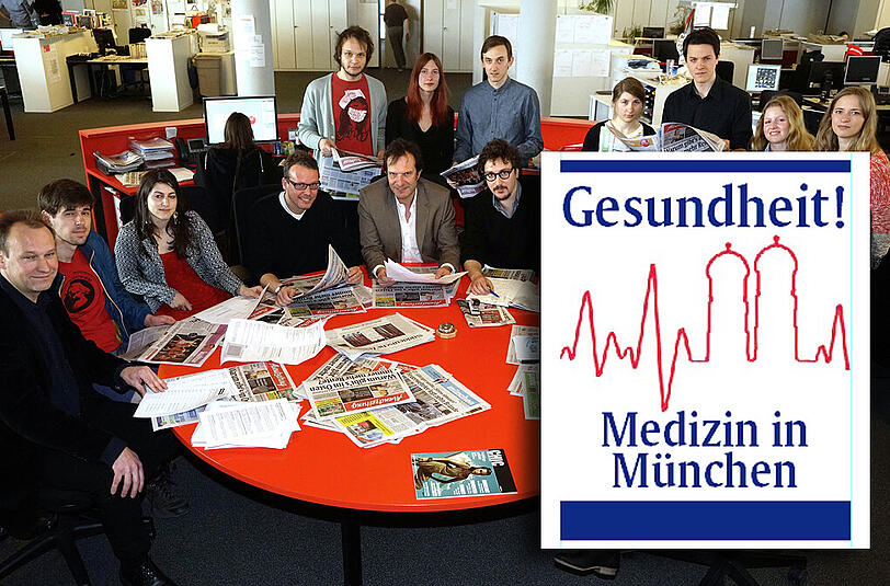 Volle Hütte bei der AZ! Und spannendes Projekt: Schüler der Deutsche Journalistenschule machen bei der AZ Zeitung und bauen ein großes Gesundheits-Spezial für Print und Online.