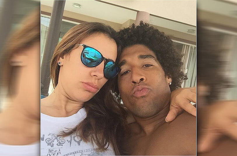Innenverteidiger Dante mit einem Urlaubs-Selfie.