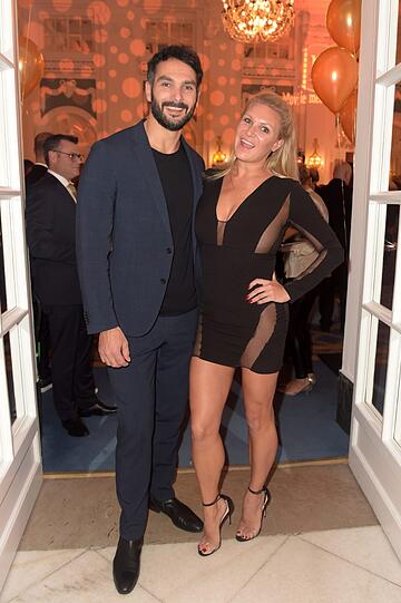 Magdalena Brzeska mit Freund Roland Klein.