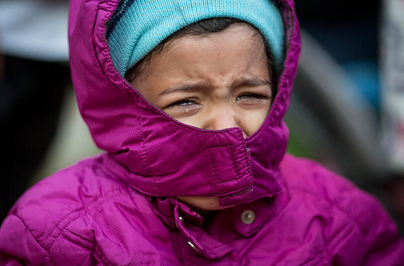 Humanitäre Katastrophe: Viele Flüchtlinge müssten in der Kälte ausharren.
