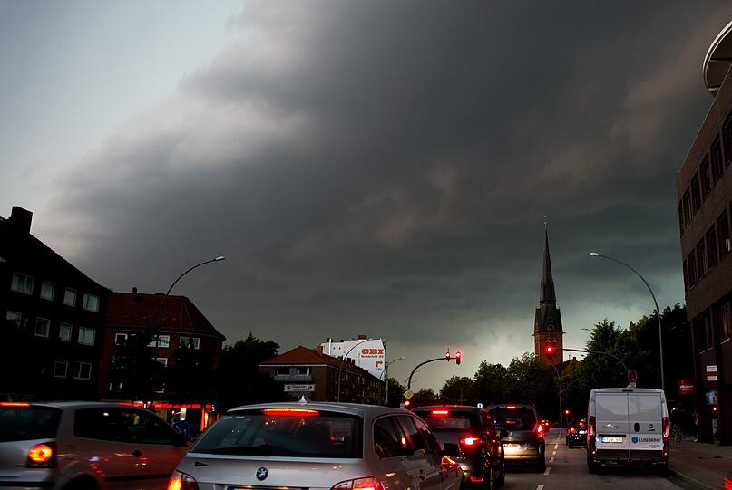 Schwere Unwetter über dem Norden Deutschlands
