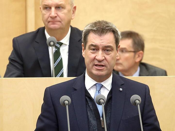 Markus Söder (CSU), Ministerpräsident in Bayern, spricht im Bundesrat. Foto: Wolfgang Kumm/dpa