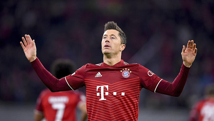 Überflieger: Die Bayern um Robert Lewandowski bereiten gegen Salzburg sichtlich Freude.