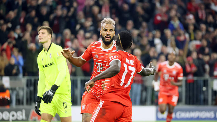 An ihnen hängen die Triple-Träume: Choupo-Moting (li.) und Mané.