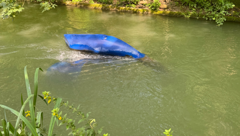Die Vorserienanlage im Auer Mühlbach. Die Vorserienanlage im Auer Mühlbach.