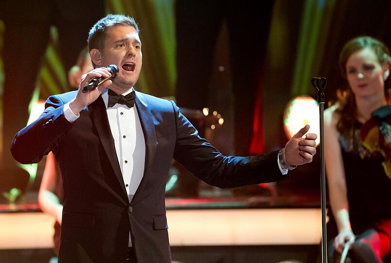 Der kanadische Sänger Michael Bublé bei seinem "Wetten, dass..."-Auftritt.