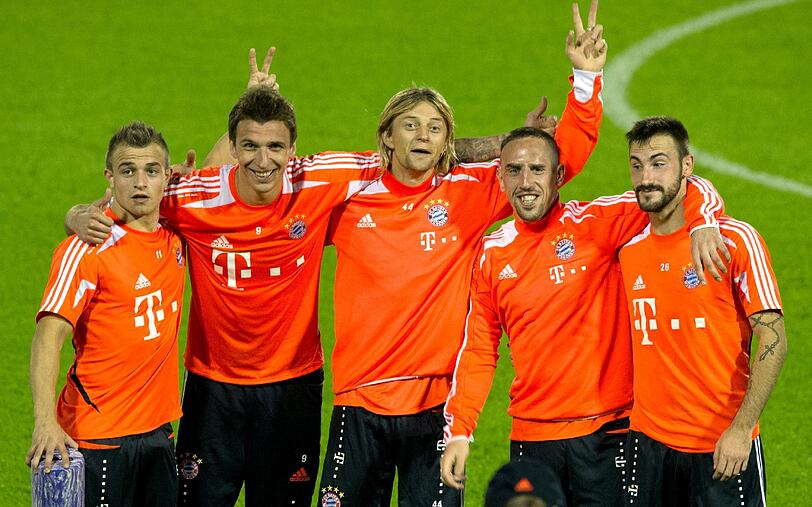 Der FC Bayern am dritten Trainingstag in Doha.