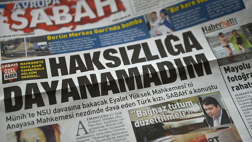 Ein Exemplar der tuerkischen Zeitung "Sabah Ein Exemplar der tuerkischen Zeitung "Sabah