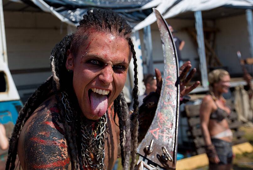 Die Fans in Wacken sind bester Laune.