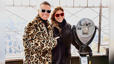 Der einst Unzähmbare und seine sanfte Dompteurin: Robbie Williams und Ayda Field.