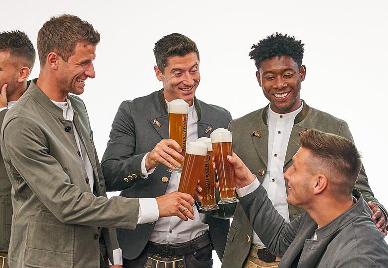 Die Bilder vom Lederhosen-Shooting des FC Bayern.