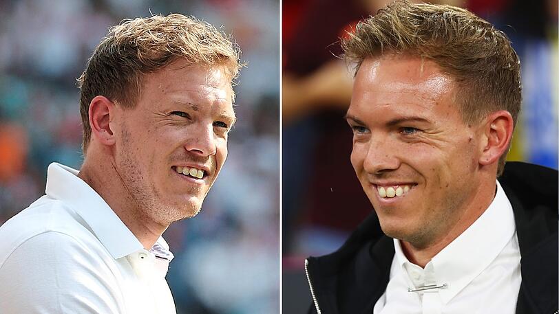 Vor vier Monaten (links) sah Julian Nagelsmann noch deutlich anders aus.