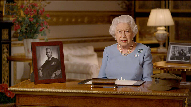 Queen Elizabeth II. während ihrer Ansprache