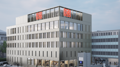 So soll der &Uuml;bergangsbau aussehen, der am Hauptbahnhof in M&uuml;nchen ab diesem Jahr gebaut wird.