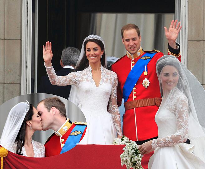 Die Trauung, die Kutschfahrt, der Kuss - die schönsten Bilder von der Traumhochzeit in London.