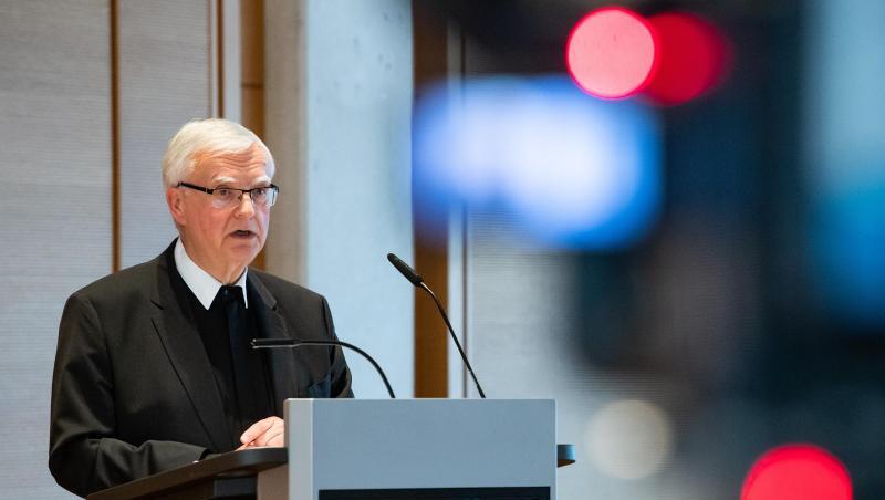 Erzbischof Heiner Koch während der Pressekonferenz zur Vorstellung des Gutachtens in Berlin.