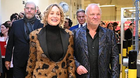 Sharon Stone mit Gastgeber Karl Guschlbauer.