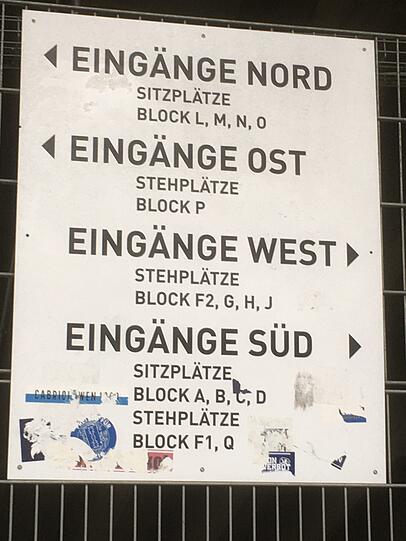 Eingangs-Wirrwarr. Die Angaben sind nur teilweise richtig.