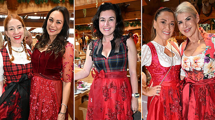 Prominente Frauen setzen sich für den guten Zweck ein und feiern auf der "Ladies Red Wiesn"...