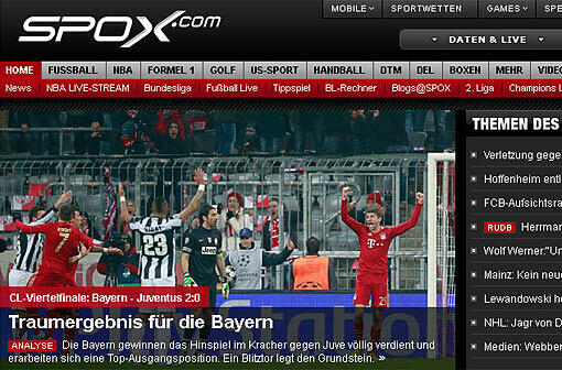 So feiert die deutsche Presse den 2:0-Sieg des FC Bayern gegen Juventus Turin im Viertelfinal-Hinspiel der Champions League gegen Juventus Turin.