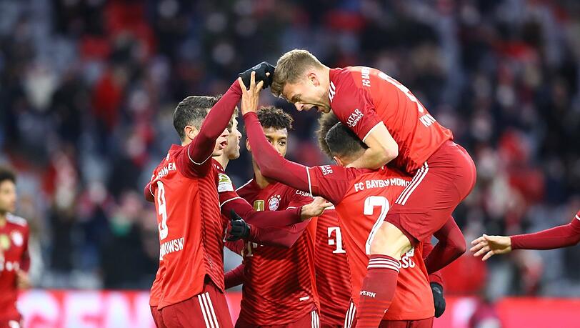 Torjubel nach dem 1:0 durch Thomas Müller.