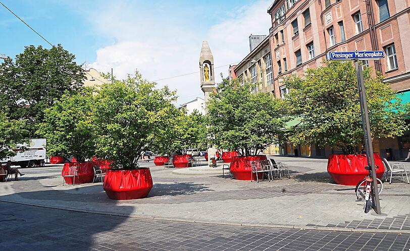 Grüner, ruhiger, einladender: Am Pasinger Marienplatz hat sich viel getan.