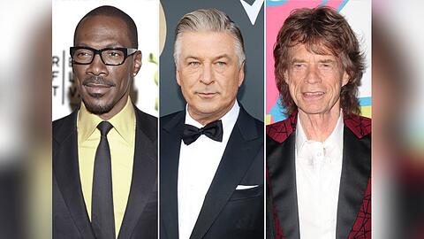 Eddie Murphy, Alec Baldwin und Mick Jagger (v.l.n.r.) haben eine ganze Kinderschar.