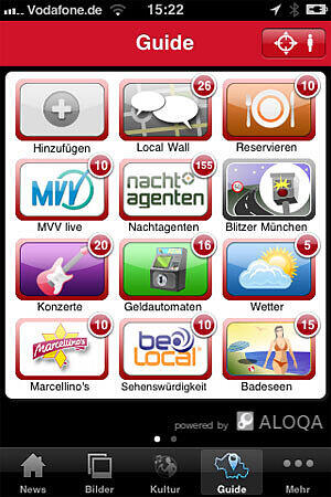 Der Guide: Er ist der umfassende Service-Teil unserer App, macht die Abendzeitzung zu einem verlässlichen Begleiter. Hier finden Sie wichtige Informationen rund um Ihren aktuellen Standort.