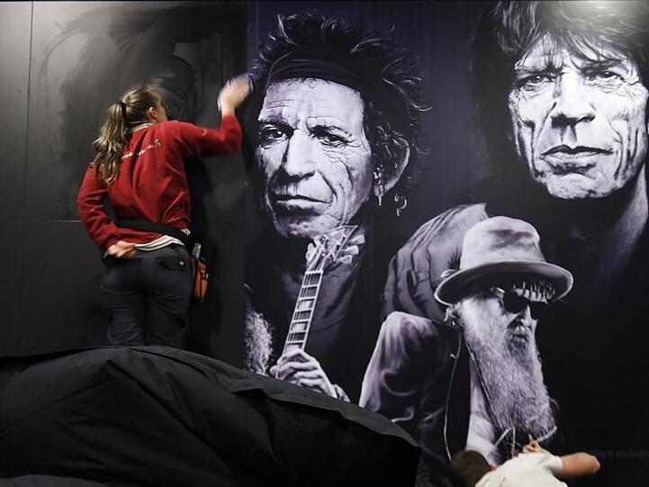 Ein Poster der Rolling Stones.