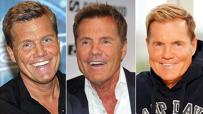 Der Jahresvergleich zeigt: Heute sieht Dieter Bohlen deutlich jünger als vor knapp 20 Jahren aus...