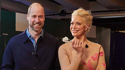 Prinz William und Hannah Waddingham hatten sichtlich Spaß zusammen.
