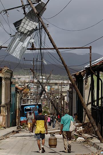 Hurrikan &bdquo;Sandy&ldquo; hat in Kuba mehr Zerstörungen angerichtet, als zunächst angenommen. Bilder aus der Provinz Santiago de Cuba