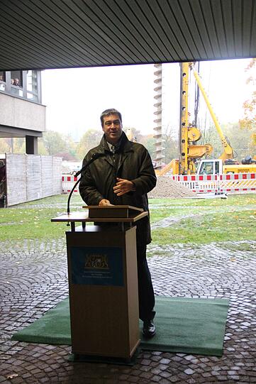 Finanzminister Markus Söder bei seiner Ansprache.
