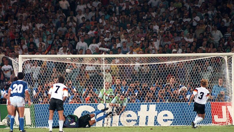 Andreas Brehme erzielte das entscheidende Tor im WM-Finale 1990 gegen Argentinien per Elfmeter.