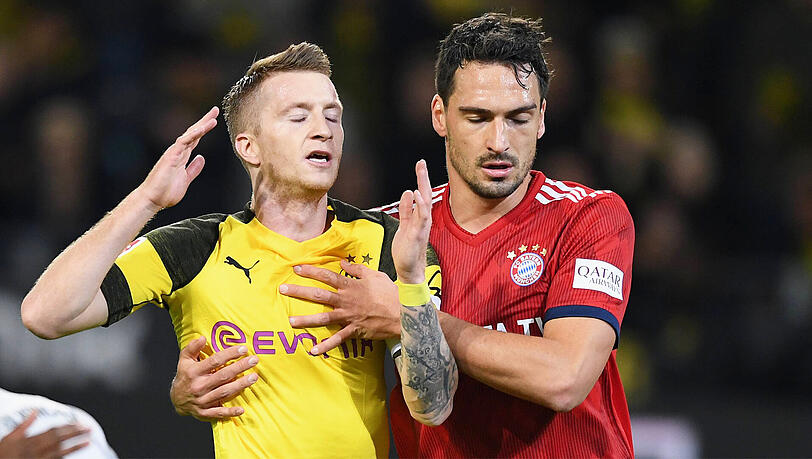 Kam BVB-Star Marco Reus nicht hinterher: Bayern-Profi Mats Hummels (re.). Kam BVB-Star Marco Reus nicht hinterher: Bayern-Profi Mats Hummels (re.).